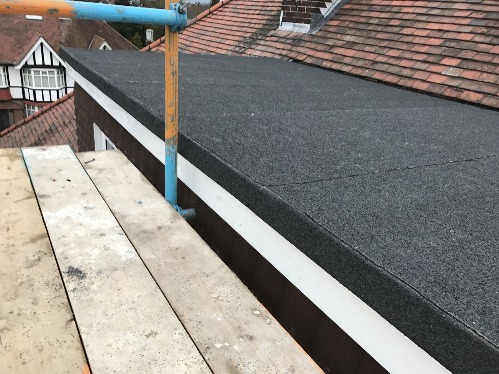 Felt A Flat Roof Loft Extension Morgan Asphalte Roofers In South London