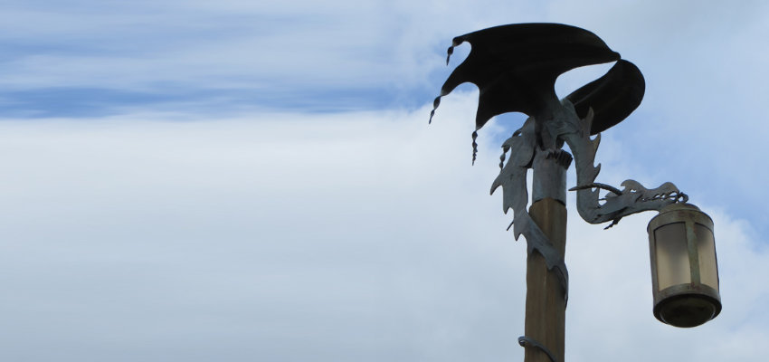 Dragon Chimney stack Hobbiton, Matamata, New Zealand